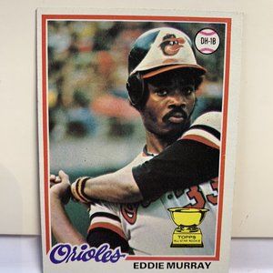 1978 Topps Eddie Murray Rookie #36 Baltimore Orioles Baseball Card HOF Hi Grade!
